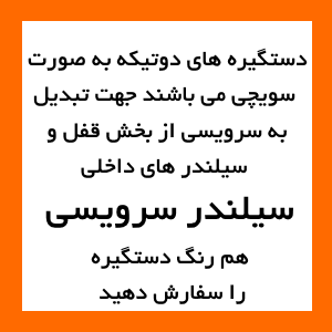 دستگیره دوتکه داخلی 19991 آلومینیوم هایکو مشکی