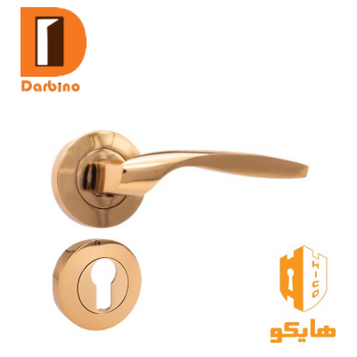 دستگیره دوتکه داخلی17994 آلومینیوم هایکو طلایی